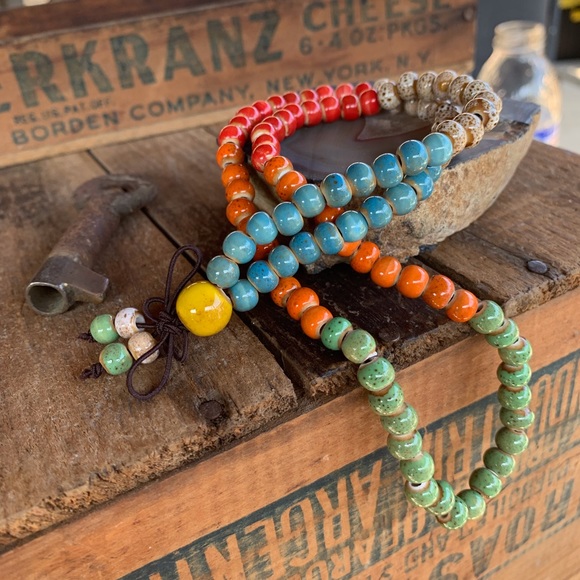 ✨BOHO CERAMIC BEAD MULTI WRAP BRACELET✨ - Picture 2 of 7